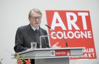 ART COLOGNE-Preis 2013. Preisverleihung 19.04.13. Danksagung Fred Jahn © Koelnmesse