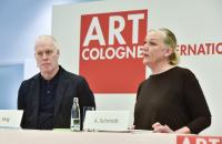 Daniel Hug, Art Director ART COLOGNE & Anke Schmidt | Pressekonferenz ART COLOGNE 2023