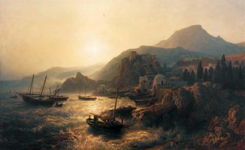 Andreas Achenbach, Kalabrische Küste, 1861