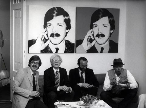 Bernd Klüser, Andy Warhol, Hermann Wünsche, Joseph Beuys  | Foto: Angela Neuke | 1980