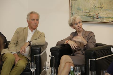 BVDG "Im Dialog" Hamburg, 07.2014. Barbara Kisseler und Thomas Levy (LEVY Galerie)