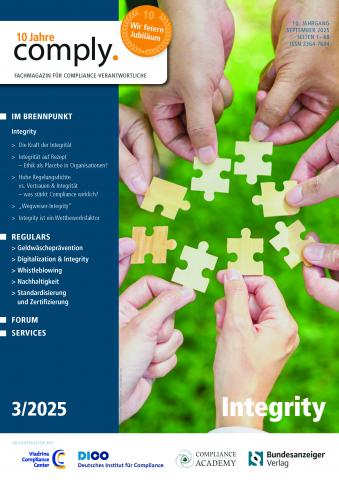 comply. Fachmagazin für Compliance, Governance und Integrität in Organisationen